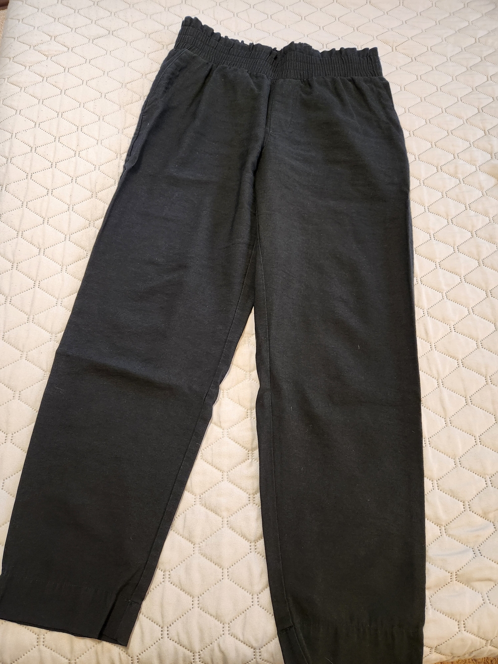 a new day Black Elastic-Waist Casual Pants